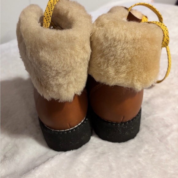 J. Crew Brown Winter Boots with Yellow Laces - Picture 7 of 8
